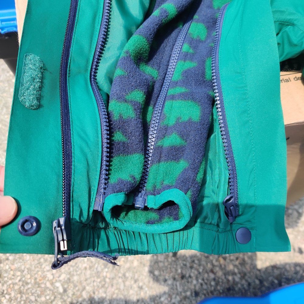 Baby's teal waterproof lined snowsuit - Picture 4 of 14